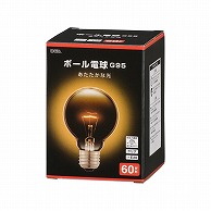 オーム電機 LB-G9657K-CN 06-0873 ボール電球 E26 60W形 G95 クリア（ご注文単位1袋）【直送品】