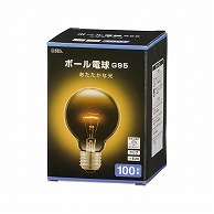 オーム電機 LB-G9695K-CN 06-0875 ボール電球 E26 100W形 G95 クリア（ご注文単位1袋）【直送品】