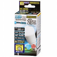 オーム電機 LDA3N-G-E17/DG11 06-1876 LED電球 ミニクリプトン形 E17 25形相当 調光器対応 防雨タイプ 昼白色（ご注文単位1袋）【直送品】