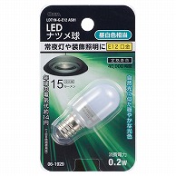 オーム電機 LDT1N-G-E12AS91 06-1929 LEDナツメ球 E12 昼白色（ご注文単位1袋）【直送品】