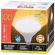 オーム電機 LDR11L-W/P100 06-3415 LED電球 ビームランプ形 E26 100形相当 防雨タイプ 電球色（ご注文単位1袋）【直送品】