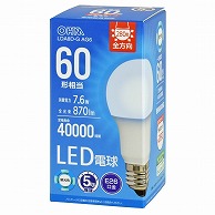 オーム電機 LDA8D-GAG6 06-3674 LED電球 E26 60形相当 昼光色（ご注文単位1袋）【直送品】