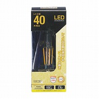 オーム電機 LDF3LC6/GST64 06-3894 LEDフィラメントタイプレトロ球 E26 40形相当 キャンドル色（ご注文単位1袋）【直送品】