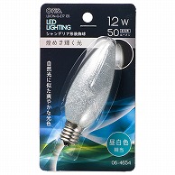 オーム電機 LDC1N-G-E1713S 06-4654 LEDシャンデリア形装飾用/C32/E17/1.2W/50lm/銀(昼白)色（ご注文単位1袋）【直送品】