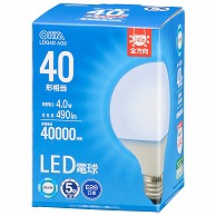 オーム電機 LDG4DAG6 06-5528 LED電球ボール電球形E26 40形相当 G95昼光色 （ご注文単位1袋）【直送品】