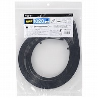 オーム電機 WLT-1020-K10P 09-1771 ワイドタイ 耐候性 1020mm 10本入 黒（ご注文単位1袋）【直送品】