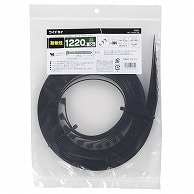 オーム電機 WLT-1220-K10P 09-1772 ワイドタイ 耐候性 1220mm 10本入 黒（ご注文単位1袋）【直送品】