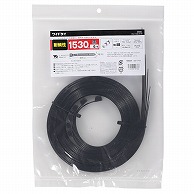 オーム電機 WLT-1530-K6P 09-1773 ワイドタイ 耐候性 1530mm 6本入 黒（ご注文単位1袋）【直送品】