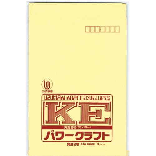 ｼ242 パワークラフト　角形2号　郵便枠付 1束 (ご注文単位1束)【直送品】