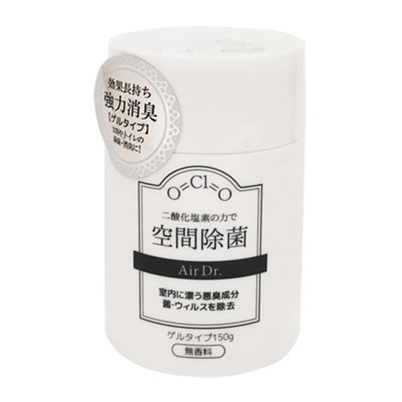 紀陽除虫菊　エアドクター 空間除菌 部屋用 ゲルタイプ 無香料 150g　1個（ご注文単位1個）【直送品】