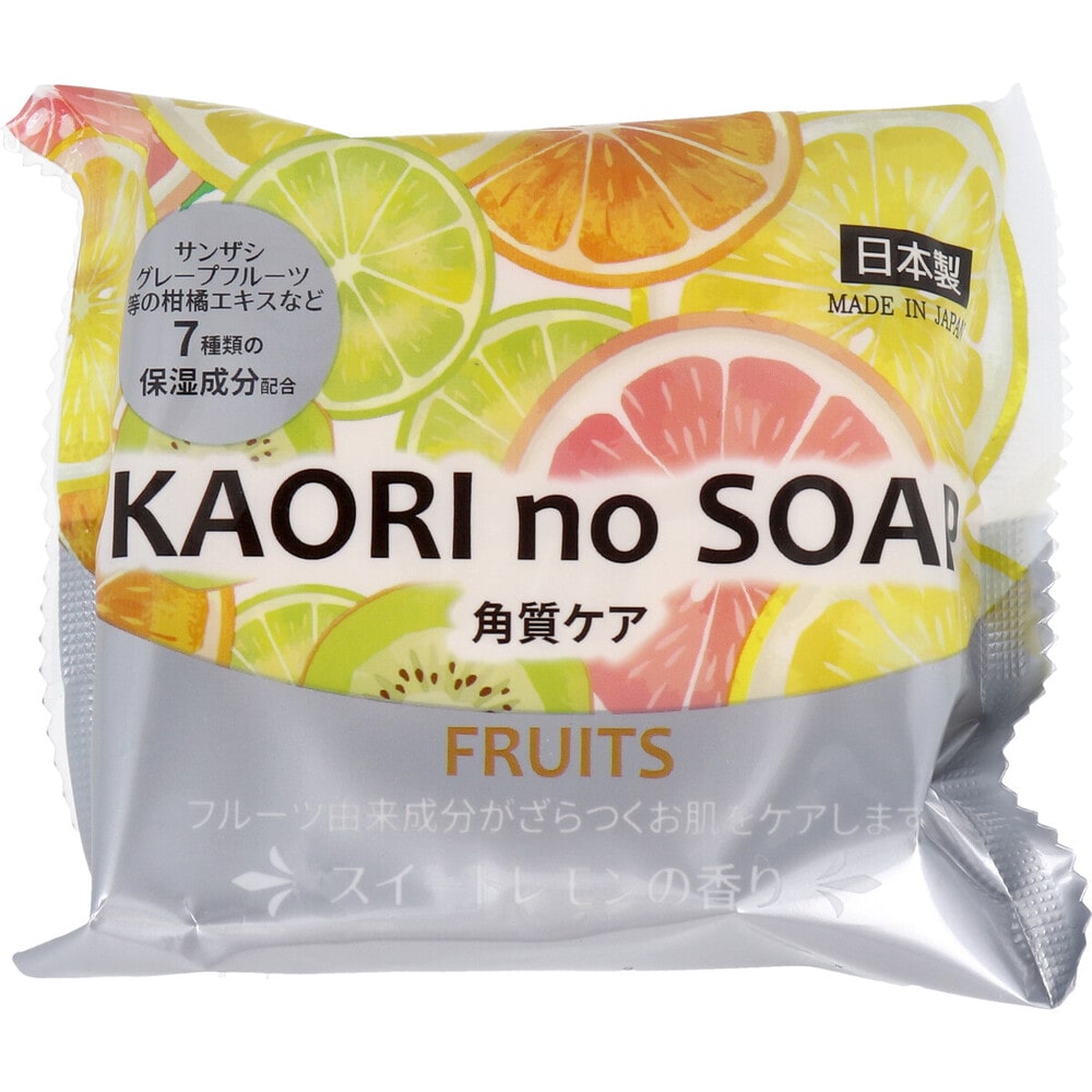 紀陽除虫菊　KAORI no SOAP フルーツ スイートレモンの香り 100g　1個（ご注文単位1個）【直送品】