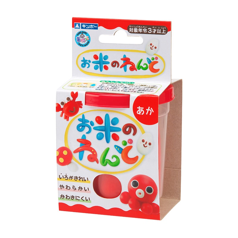 銀鳥産業 ギンポー　お米のねんど　単色 赤 462-303 1個（ご注文単位6個）【直送品】