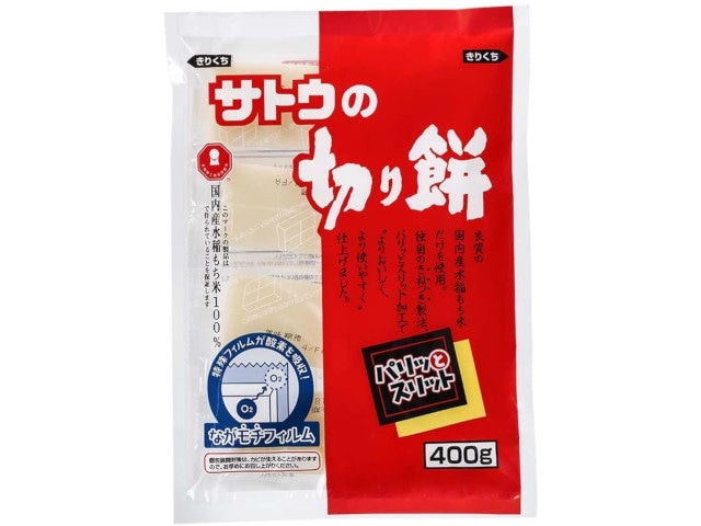 サトウ切り餅パリッとスリット400g※軽（ご注文単位10個）【直送品】