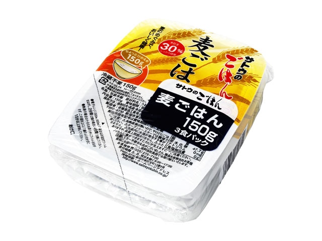 サトウサトウのごはん麦ごはん150g※軽（ご注文単位12個）【直送品】