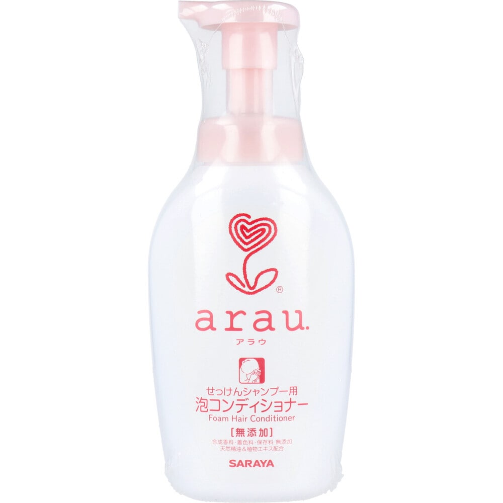 サラヤ　arau.(アラウ) 泡コンディショナー 本体 500mL　1個（ご注文単位1個）【直送品】