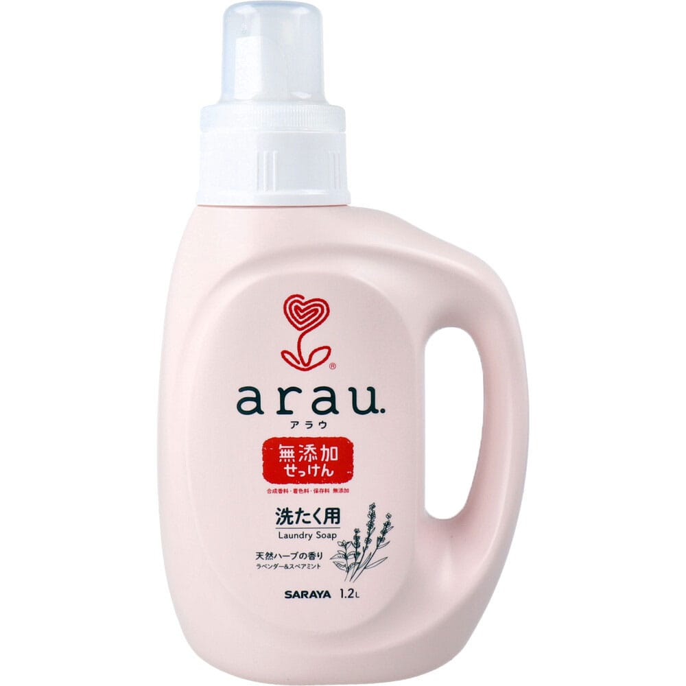 サラヤ　arau.アラウ 洗たく用せっけん 本体 1.2L　1個（ご注文単位1個）【直送品】