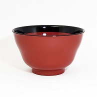 三義漆器店 樹脂容器　ひさご丼 総朱帯黒  1個（ご注文単位5個）【直送品】