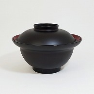 三義漆器店 樹脂容器　蓋付天盛丼 2分艶溜  1個（ご注文単位5個）【直送品】