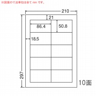 東洋印刷 マルチ粘着ラベル　ナナワード A4版　10面付 LDW10MB 1箱（ご注文単位1箱）【直送品】