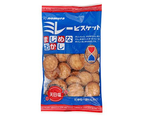 野村煎豆加工店まじめミレービスケット120g※軽（ご注文単位20個）【直送品】