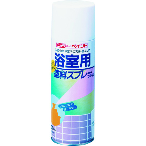 トラスコ中山 ニッぺ 浴室用塗料スプレー 400ml ホワイト HR4101－400 859-8615  (ご注文単位1本) 【直送品】