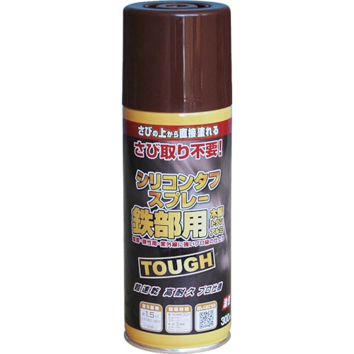 トラスコ中山 ニッぺ 油性シリコンタフスプレー 300ml チョコレート 228T006－300 859-8354  (ご注文単位1本) 【直送品】