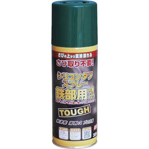 トラスコ中山 ニッぺ 油性シリコンタフスプレー 300ml グリーン 228T009－300 859-8357  (ご注文単位1本) 【直送品】