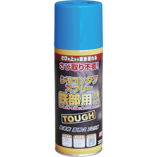 トラスコ中山 ニッぺ 油性シリコンタフスプレー 300ml スカイブルー 228T010－300 859-8358  (ご注文単位1本) 【直送品】