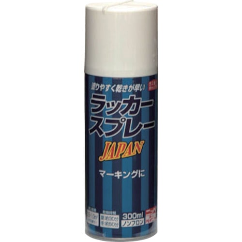 トラスコ中山 ニッぺ ラッカースプレー JAPAN 300ml ホワイト 221T001-300（ご注文単位1本）【直送品】