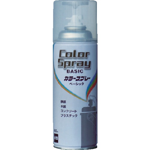 トラスコ中山 ニッぺ 水性カラースプレー ベーシック 400ml 透明クリヤー HKU001（ご注文単位1本）【直送品】