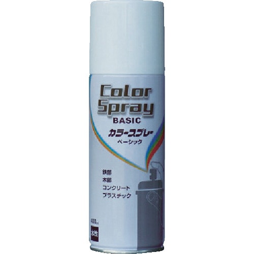 トラスコ中山 ニッぺ 水性カラースプレー ベーシック 400ml ホワイト HKU003（ご注文単位1本）【直送品】