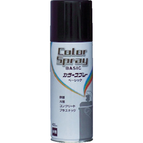 トラスコ中山 ニッぺ 水性カラースプレー ベーシック 400ml ブラック HKU024（ご注文単位1本）【直送品】