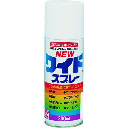 トラスコ中山 ニッぺ ニューワイドスプレー 300ml つやなしクリヤー HSJ507－300 157-8517  (ご注文単位1本) 【直送品】