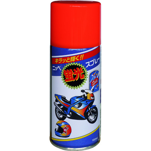 トラスコ中山 ニッぺ 蛍光スプレー 180ml スカーレット HWQ003－180 859-9142  (ご注文単位1本) 【直送品】