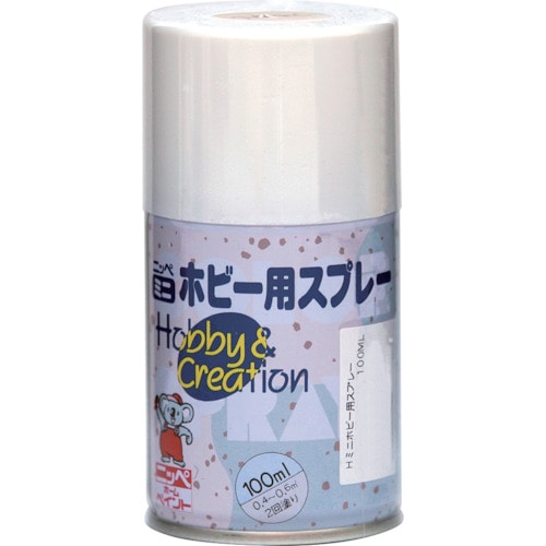 トラスコ中山 ニッぺ ミニホビースプレー 100ml つやなしホワイト HR8202－100 859-8622  (ご注文単位1本) 【直送品】