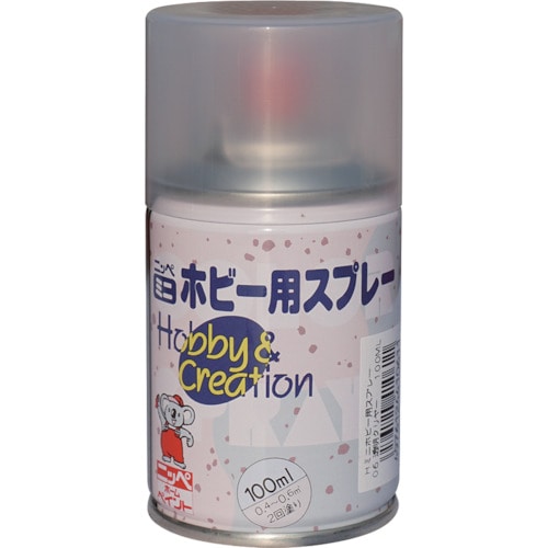 トラスコ中山 ニッぺ ミニホビースプレー 100ml 透明クリヤ－ HR8206－100 859-8626  (ご注文単位1本) 【直送品】