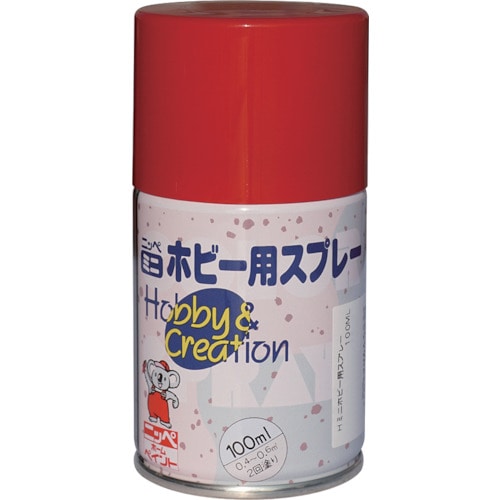 トラスコ中山 ニッぺ ミニホビースプレー 100ml レッド HR8209－100 859-8629  (ご注文単位1本) 【直送品】