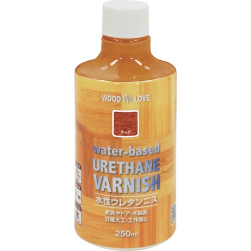 トラスコ中山 ニッぺ 水性ウレタンニス 250ml チーク 300N022－250 859-8402  (ご注文単位1本) 【直送品】