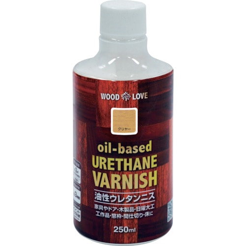 トラスコ中山 ニッぺ 油性ウレタンニス 250ml クリヤー 300N046－250 859-8435  (ご注文単位1本) 【直送品】