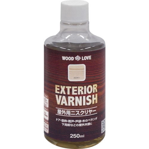 トラスコ中山 ニッぺ 油性 屋外用ニス 250ml クリヤー 300N111－250 859-8462  (ご注文単位1本) 【直送品】