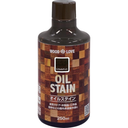 トラスコ中山 ニッぺ 油性オイルステイン 250ml Sウォルナット 300N064－250 859-8450  (ご注文単位1本) 【直送品】