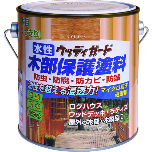 トラスコ中山 ニッぺ 水性ウッディガード 0.7L ライトオーク HW205－0.7 859-9078  (ご注文単位1缶) 【直送品】