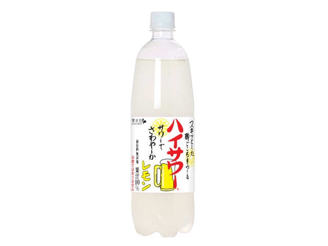 博水社ハイサワーレモンペット1L※軽（ご注文単位3個）【直送品】