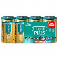 富士通 富士通アルカリ乾電池単1LongLifePlus4個パック   LR20LP4S LR20LP4S 1個（ご注文単位1個）【直送品】