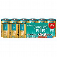 富士通 富士通アルカリ乾電池単2LongLifePlus6個パック   LR14LP6S LR14LP6S 1個（ご注文単位1個）【直送品】