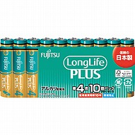 富士通 富士通アルカリ乾電池単4LongLifePlus10個パック   LR03LP10S LR03LP10S 1個（ご注文単位1個）【直送品】