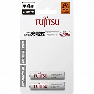 オーム電機 28940 17-0144 富士通 単4形ニッケル水素充電池 2本組（ご注文単位1袋）【直送品】