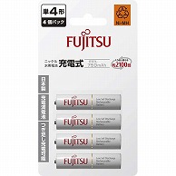 オーム電機 28950 17-0145 富士通 単4形ニッケル水素充電池 4本組（ご注文単位1袋）【直送品】