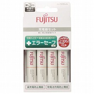 オーム電機 52360 17-0168 富士通 充電器+単3形充電池4本セット 単3・単4形両用タイプ（ご注文単位1袋）【直送品】