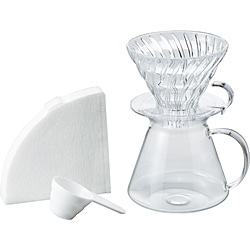 ハリオ　HARIO V60 Glass Brewing Kit（コーヒードリッパーセット） HARIO  S-VGBK-02-T 1個（ご注文単位1個）【直送品】